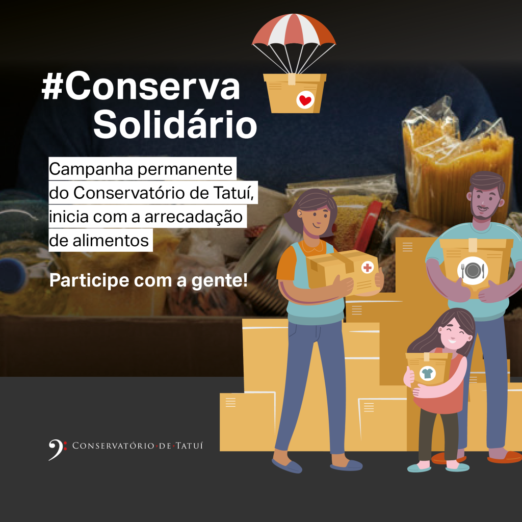 Campanha #ConservaSolidário arrecada alimentos para estudantes da instituição